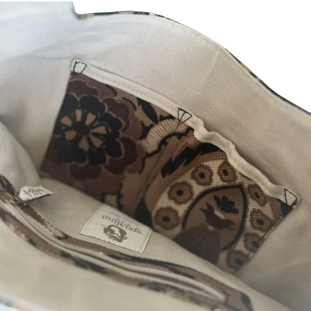 Spartina 449 NWOT Floral Tan Shoulder Bag